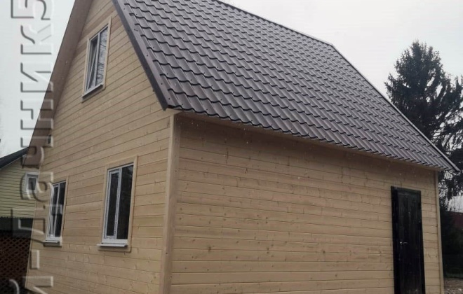 1 Каркасно-щитовой дом 6×6, 63 м², Ленинградская область, посёлок Лейпясуо (1)